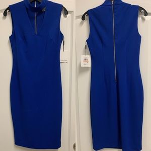 Royal Blue Calvin Klein Sheath Dress New With Tags Size 2 Work Dress Cocktail